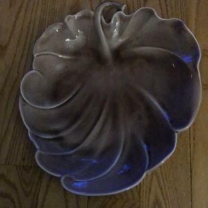Harold Johnson purple leaf pottery bowl